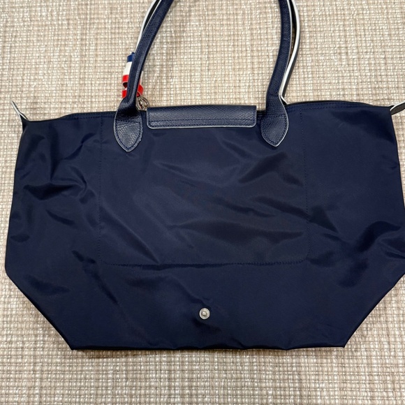 Longchamp Le Pliage Tres Paris Top Handle Shoulder Bag  Color: Navy - Picture 2 of 16